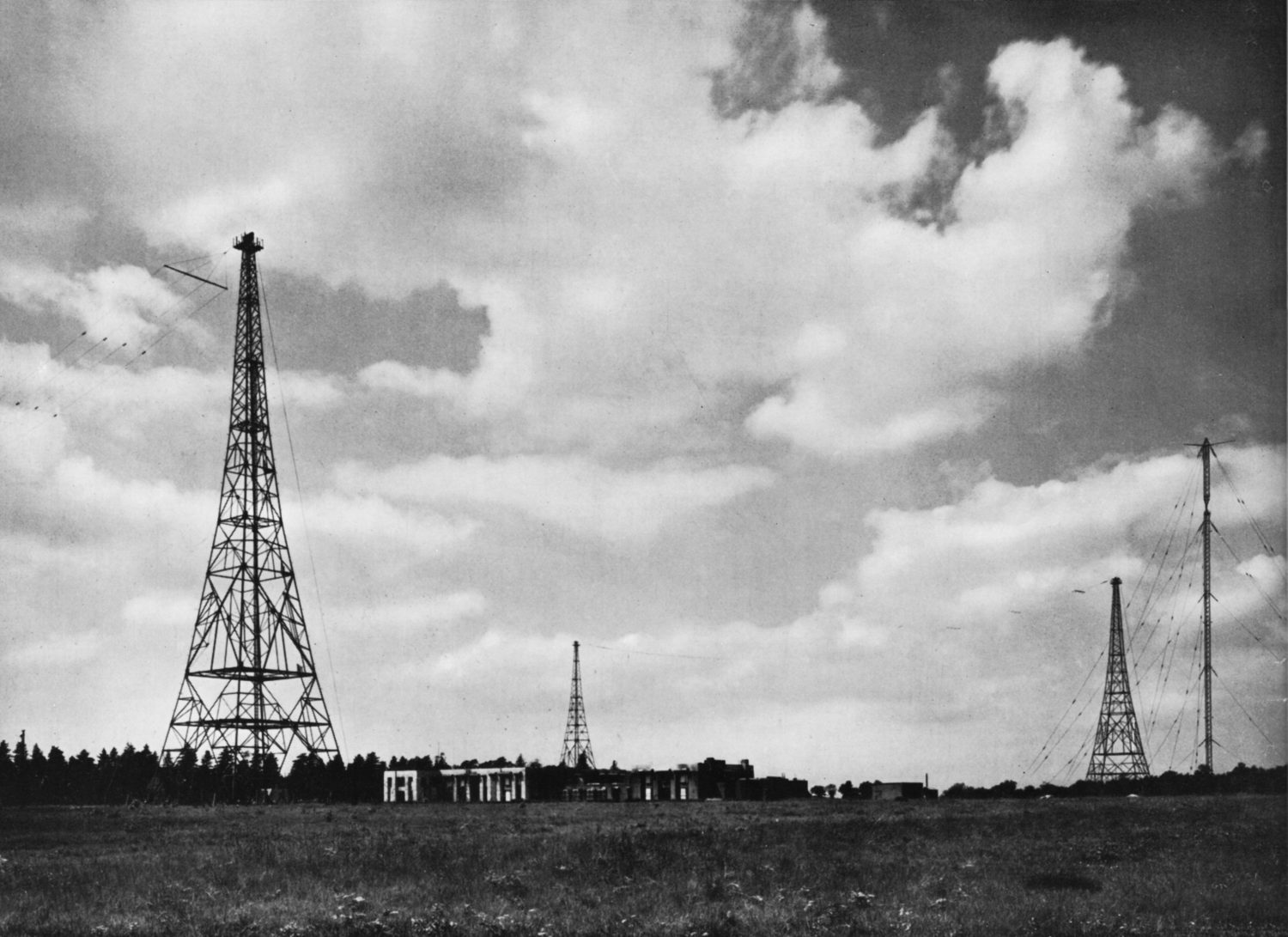 Four transmitter towers